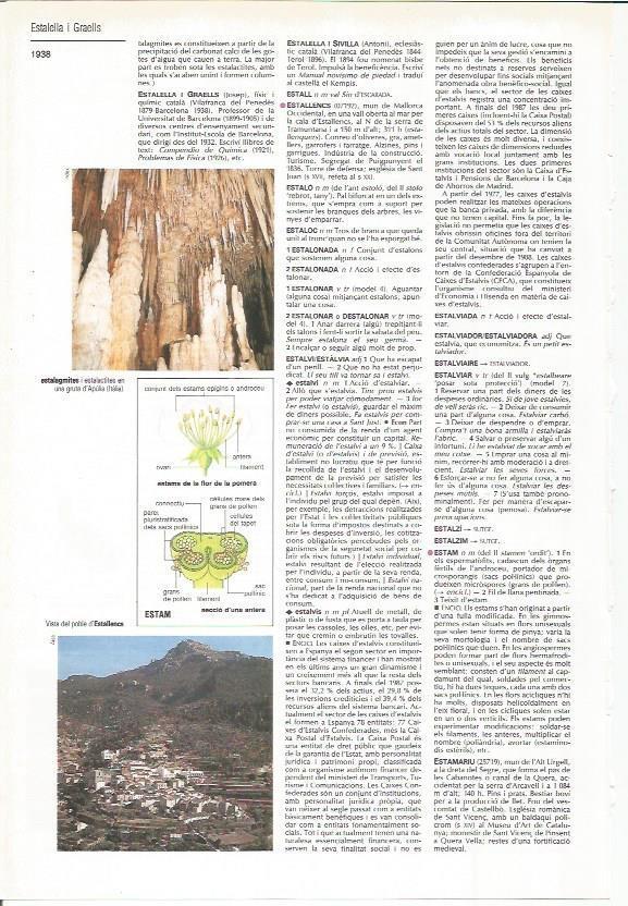 LAMINA LAROUSSE 70537: Vista de Estallencs, Mallorca
