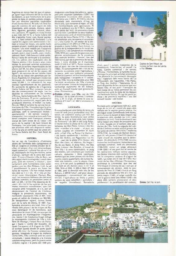 LAMINA LAROUSSE 70568: Iglesia de San Miguel en Ibiza