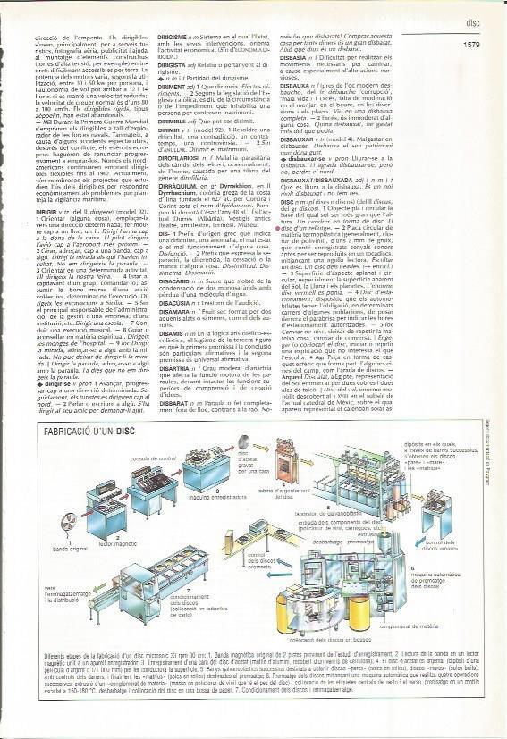LAMINA LAROUSSE 70588: Fabricacion de un disco