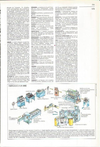 LAMINA LAROUSSE 70588: Fabricacion de un disco