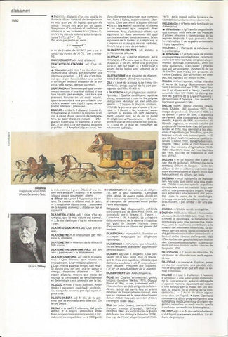 LAMINA LAROUSSE 70592: Diligencia, litografia de Victor Adam