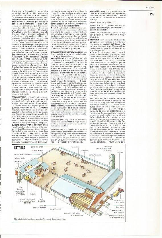 LAMINA LAROUSSE 70538: Establo