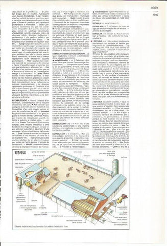 LAMINA LAROUSSE 70538: Establo