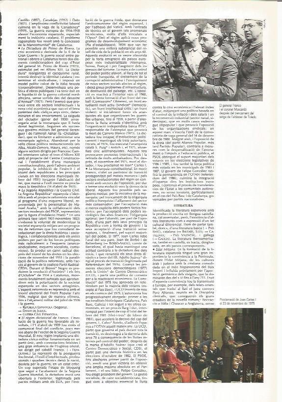 LAMINA LAROUSSE 70548: El general Franco y el coronel Moscaro en Toledo