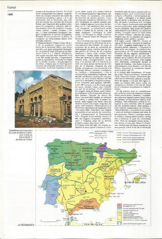 LAMINA LAROUSSE 70550: Dependencias en Medina Azahara, Cordoba