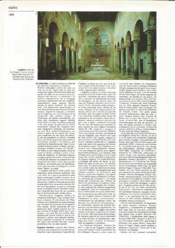 LAMINA LAROUSSE 70555: Iglesia de San Angelo in Formes, Italia