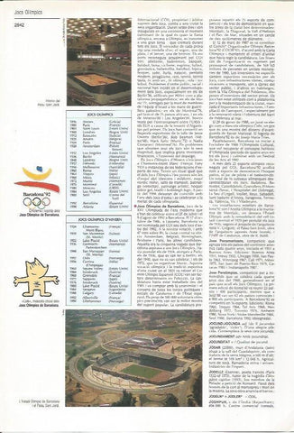LAMINA LAROUSSE 70387: Juegos Olimpicos de Barcelona 92