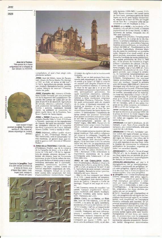 LAMINA LAROUSSE 70389: Colegiata de San Salvador en Jerez de la Frontera, Cadiz