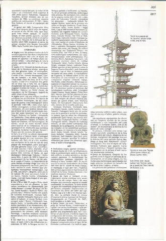 LAMINA LAROUSSE 70391: Seccion de la pagoda de Yakushi-j