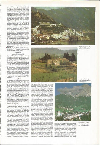 LAMINA LAROUSSE 70396: Vista de Amalfi, Toscana y Cornia d'Ampezzo, Italia
