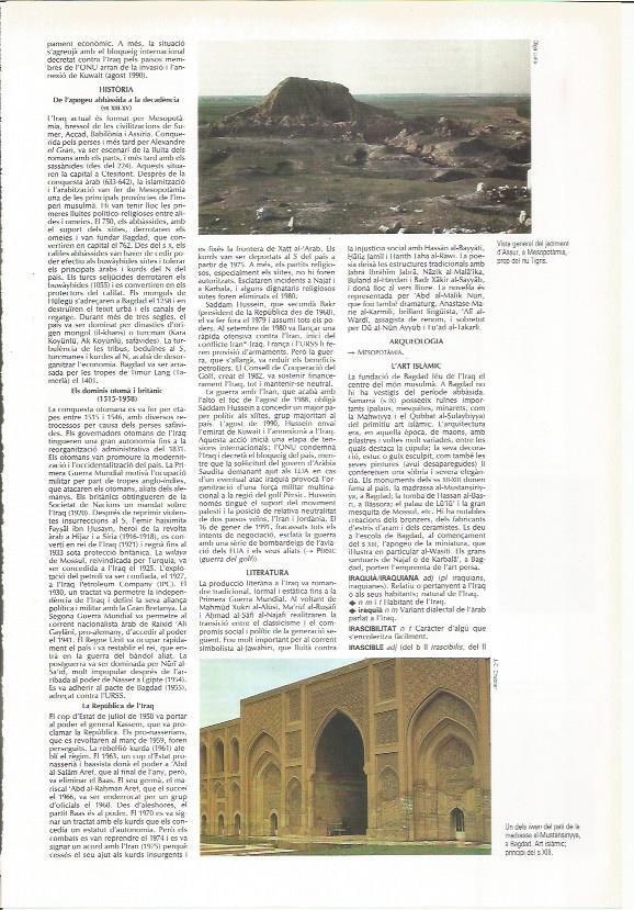 LAMINA LAROUSSE 70404: Yacimiento mesopotamico de Assur, Irak