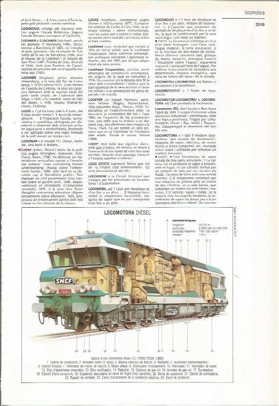 LAMINA LAROUSSE 70362: Locomotora diesel