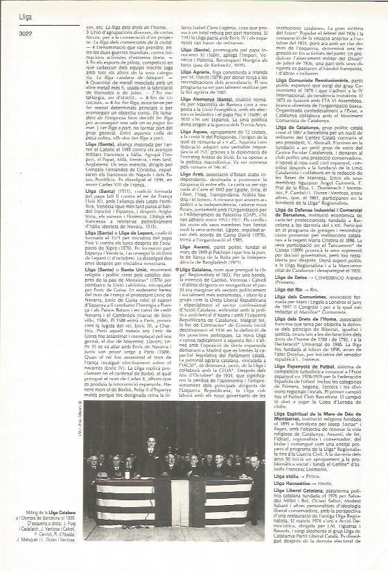 LAMINA LAROUSSE 70363: Miting de la Lliga Catalana en 1936