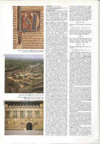 LAMINA LAROUSSE 70367: Vista aerea y Palleria de Lleida