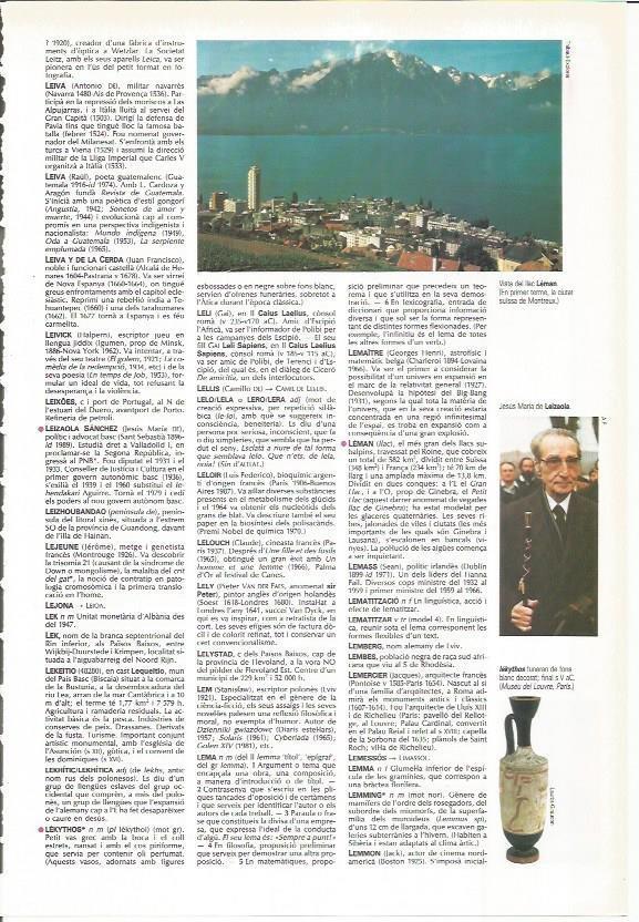 LAMINA LAROUSSE 70377: Lago Leman y Jose Maria de Leizaola