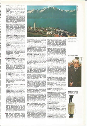 LAMINA LAROUSSE 70377: Lago Leman y Jose Maria de Leizaola