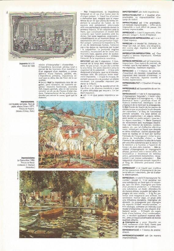 LAMINA LAROUSSE 70416: Obras del impresionismo