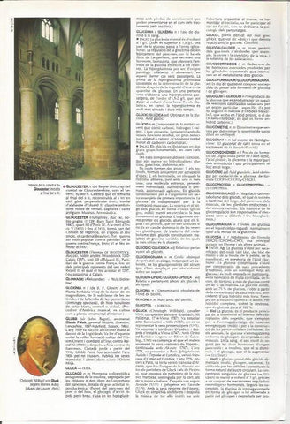 LAMINA LAROUSSE 70455: Interior de la catedral de Gloucester, Inglaterra