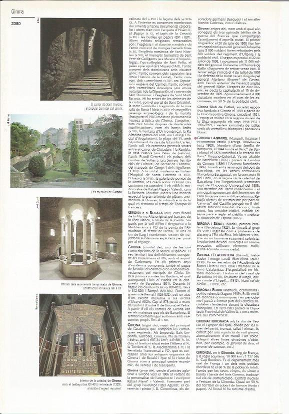 LAMINA LAROUSSE 70456: Vistas de Girona