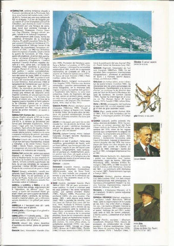 LAMINA LAROUSSE 70457: Peñon de Gibraltar