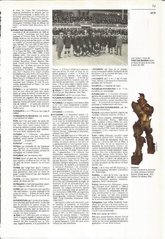 LAMINA LAROUSSE 70468: Joan Gamper y el FC Barcelona en 1923