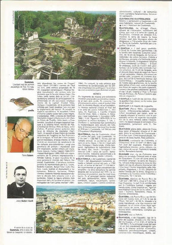 LAMINA LAROUSSE 70445: Vistas de Guatemala