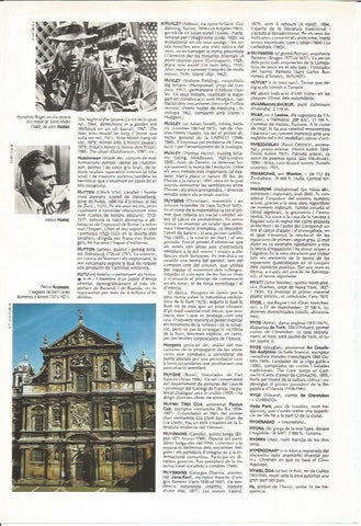 LAMINA LAROUSSE 70424: Iglesia de San Carlos en Anvers y Humphrey Bogart