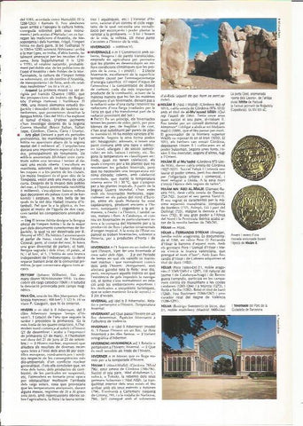 LAMINA LAROUSSE 70429: Puerta de la ciudad hitita de Hatusa e Hivernadero de la Ciutadella de Barcelona