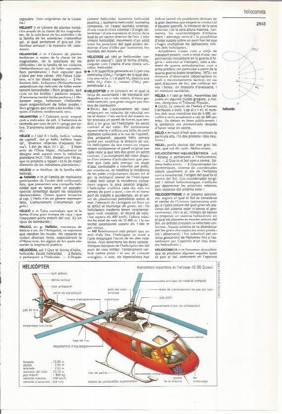 LAMINA LAROUSSE 70435: Helicoptero