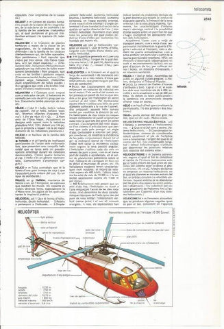 LAMINA LAROUSSE 70435: Helicoptero