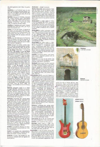 LAMINA LAROUSSE 70439: Valle del rio Urumea, Guipuzcoa y guitarras