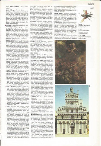 LAMINA LAROUSSE 70596: Iglesia de San Miquel en  Lucca. Italia