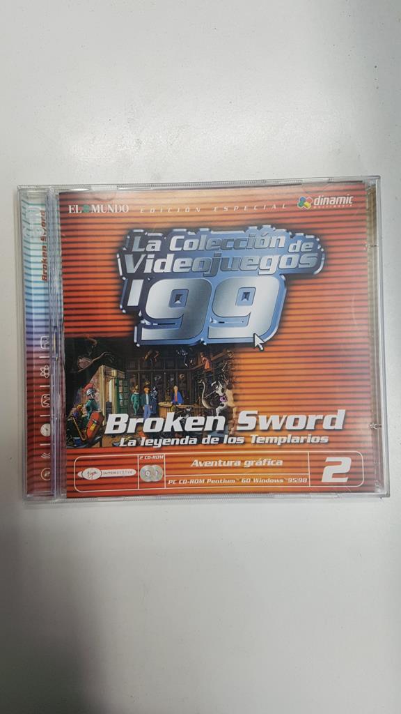 CD Juego PC: Broken Sword, la leyenda de los templarios edicion especial (son dos discos). La Coleccion de Videojuegos '99 num 02. Aventura grafica