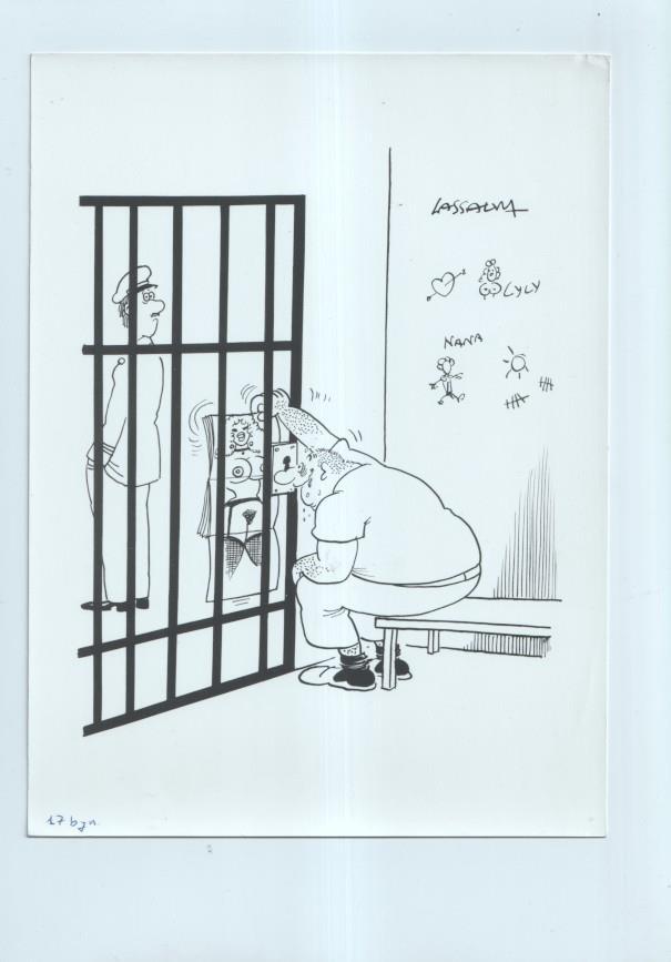 Cartulina con ilustracion de Lassalvy (numerado 31 en trasera)
