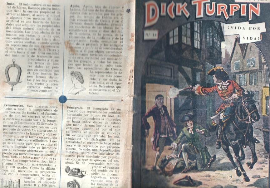 Folletin: Dick Turpin numero 14: Vida por vida