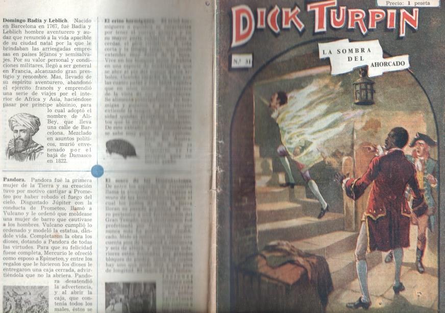 Folletin: Dick Turpin numero 31: La sombra del ahorcado