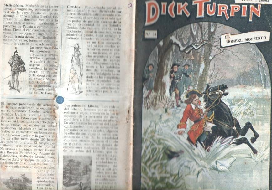 Folletin: Dick Turpin numero 34: El hombre monstruo