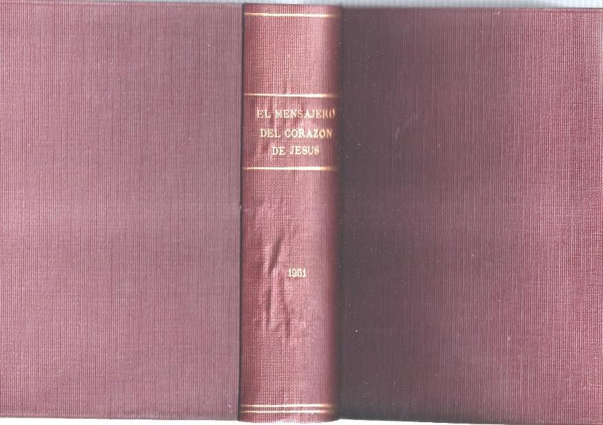 El Mensajero del Corazon de Jesus año 1951 con los numeros 759 a 769