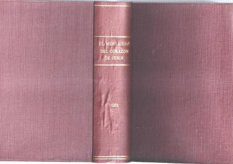 El Mensajero del Corazon de Jesus año 1951 con los numeros 759 a 769