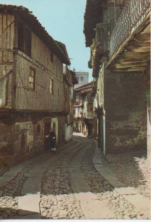 Postal E06281: Calle de El Tablado. La Alberca