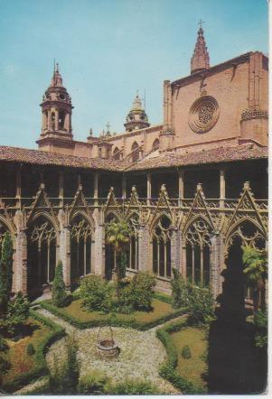 Postal E06248: Claustro Catedral. Pamplona 