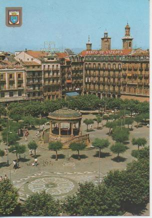 Postal E06249: Plaza del Castillo. Pamplona