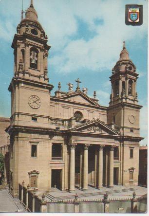 Postal E06250: Catedral. Fachada. Pamplona