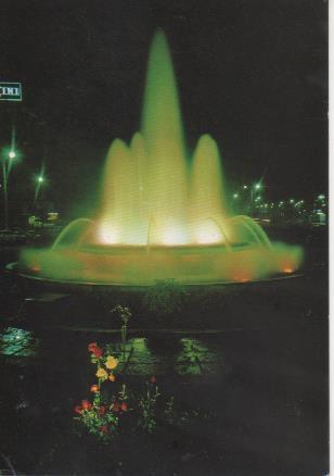 Postal E06252: Fuente luminosa. Santander