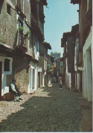 Postal E06257: Calle Larga. La Alberca