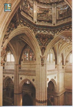 Postal E06259: Catedral Nueva-Cúpula Central. Salamanca