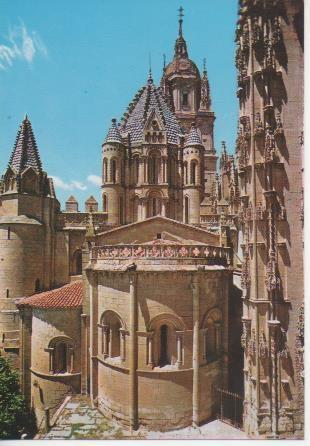 Postal E06266: Catedral Vieja.Abside y Torre del Gallo. Salamanca 