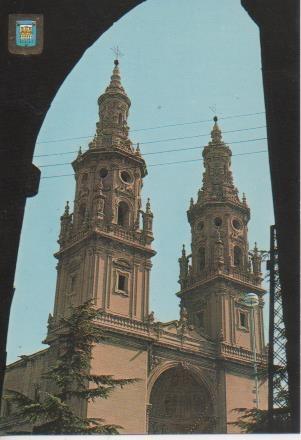 Postal E06308: Torres Gemelas de la Catedral. Logroño