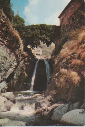 Postal E06348: Puente viejo- Bohí. Pirineos Centrales