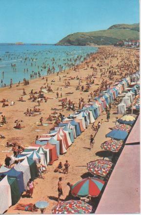 Postal E06351: La Playa.Zarauz